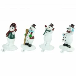 Northlight Set Of 4 Glittered Snowman Christmas Stocking Holders 6.75" -Northlight Shop northlight dw94224 3 60099.1660844691