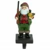 Northlight 8.5" Hunter Santa With Duck Christmas Stocking Holder