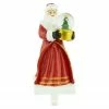 Northlight 8.75" Old-World Santa With Water Globe Christmas Stocking Holder