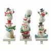 Northlight Set Of 3 Snowmen Christmas Stocking Holders 9"