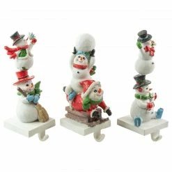 Northlight Set Of 3 Snowmen Christmas Stocking Holders 9" -Northlight Shop northlight dw94230 2 00651.1664379040