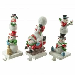 Northlight Set Of 3 Snowmen Christmas Stocking Holders 9" -Northlight Shop northlight dw94230 3 86916.1664379041