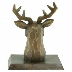 Northlight Set Of 2 Brown Reindeer Head Christmas Stocking Holders 5.75" -Northlight Shop northlight dw94231 4 03978.1660758143