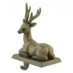 Northlight Set Of 2 Brown Reindeer Christmas Stocking Holders 7.25" -Northlight Shop northlight dw94233 3 61899.1665610759