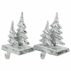 Northlight Set Of 2 Silver Christmas Tree Stocking Holders 5.75" -Northlight Shop northlight dw94237 2 42804.1663254262
