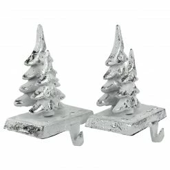 Northlight Set Of 2 Silver Christmas Tree Stocking Holders 5.75" -Northlight Shop northlight dw94237 3 01698.1663254263
