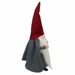 Northlight 18" Gray And Red Standing Big Nose Gnome Holding A Stick -Northlight Shop northlight e27393 3 83667.1588415200