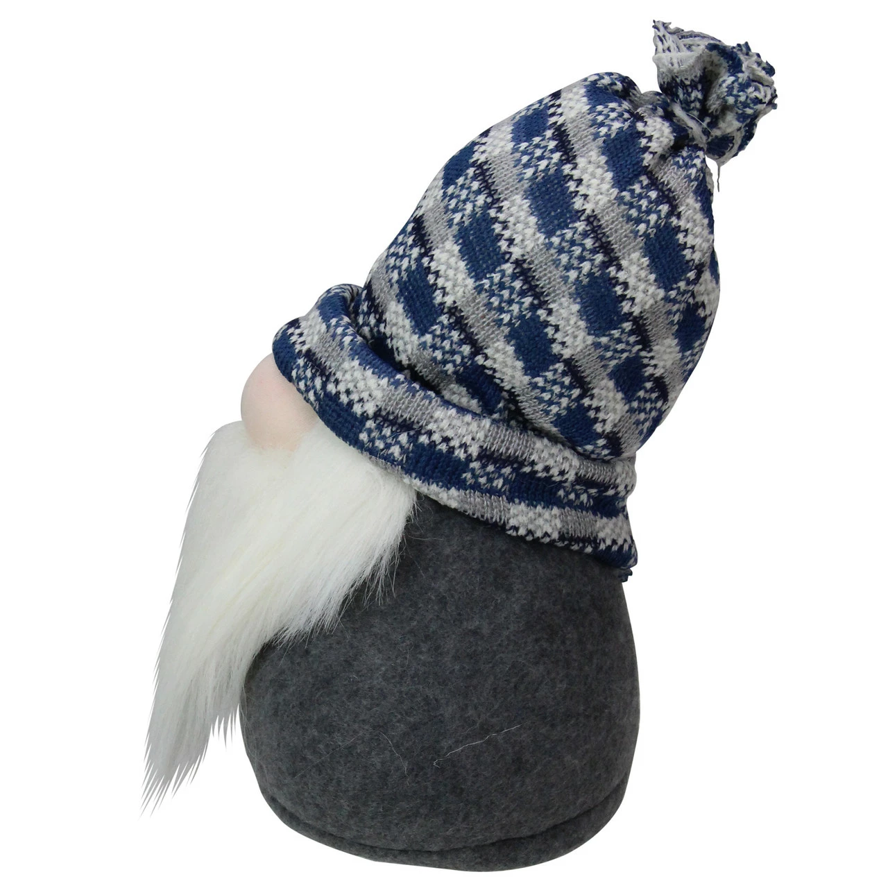 Northlight 8" Big Nose Plush Blue Santa Gnome Christmas Figure 4 Northlight 8" Big Nose Plush Blue Santa Gnome Christmas Figure - Image 4