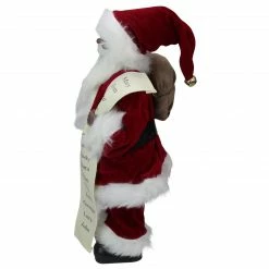 Northlight 16" African American Santa Claus With Naughty Or Nice List Christmas Figure -Northlight Shop northlight e27405 1 21982.1665580042