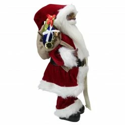 Northlight 16" African American Santa Claus With Naughty Or Nice List Christmas Figure -Northlight Shop northlight e27405 3 13065.1665580042