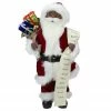 Northlight 16" African American Santa Claus With Naughty Or Nice List Christmas Figure