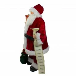 Northlight 32" Traditional Santa Claus With Gift Bag And List Christmas Figure -Northlight Shop northlight e76424 1 88014.1665590922