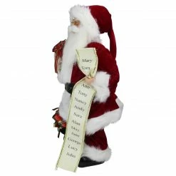 Northlight 16" Red Traditional Standing Santa Claus Christmas Figure With Naughty Or Nice List -Northlight Shop northlight e76428 1 58235.1665260517