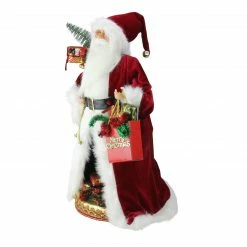 Northlight 20" Red And White Battery Operated Musical Standing Santa Claus With LED Lighted Christmas Scene Figurine -Northlight Shop northlight e76443 1 72233.1588415414