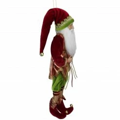 Northlight 18" Red And Green Poseable Whimsical Elf Hanging Christmas Ornament -Northlight Shop northlight e76462 3 59486.1665610438