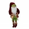 Northlight 18" Red And Green Poseable Whimsical Elf Hanging Christmas Ornament