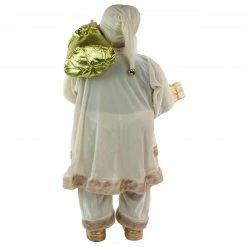 Northlight 36" Winter White And Ivory Santa Claus With Gift Bag Christmas Figure -Northlight Shop northlight e76466 4new 07537.1665611942