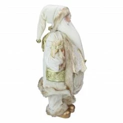 Northlight 18" Ivory And Gold Santa Claus With Gift Bag Christmas Figure -Northlight Shop northlight e76469 3 10717.1588414583