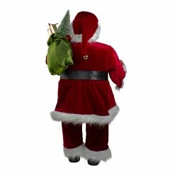 Northlight 36" Red And White Santa Claus Christmas Figure With Teddy Bear And Gift Bag -Northlight Shop northlight e76470 2 03756.1658950406