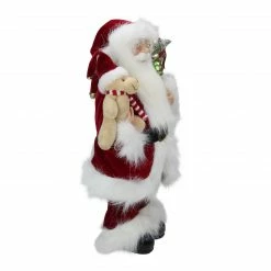 Northlight 16" Red And White Standing Santa Claus Christmas Figure With Present Bag -Northlight Shop northlight e76476 3 33467.1665173700