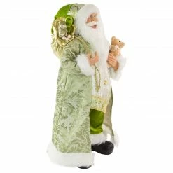 Northlight 24" St Patrick's Irish Santa Claus With Teddy Bear And Gift Bag Christmas Figure -Northlight Shop northlight e76482 2 31882.1663340872