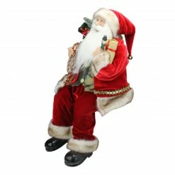 Northlight 24" Chic Santa Claus With Gift Bag And Presents Sitting Christmas Figure 5 Northlight 24" Chic Santa Claus With Gift Bag And Presents Sitting Christmas Figure -Northlight Shop northlight e76517 1 38947.1603504882