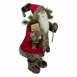 Northlight 24" Country Rustic Santa Claus With Snowflake Jacket Christmas Figure -Northlight Shop northlight e76596 2 updated 87854.1594647448
