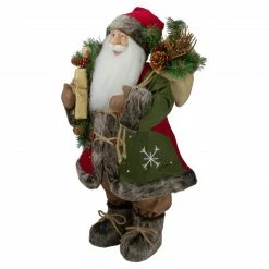 Northlight 24" Country Rustic Santa Claus With Snowflake Jacket Christmas Figure -Northlight Shop northlight e76596 4 updated 00621.1594383159
