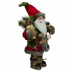 Northlight 16" Country Santa Claus With Snowflake Jacket Standing Christmas Figure -Northlight Shop northlight e76598 2 updated 75009.1599181218