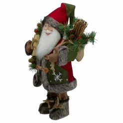Northlight 16" Country Santa Claus With Snowflake Jacket Standing Christmas Figure -Northlight Shop northlight e76598 4 updated 19427.1599181217