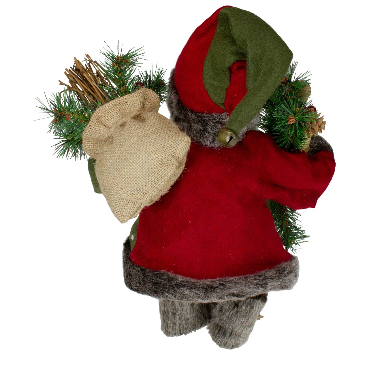 Northlight 16" Country Rustic Santa Claus With Snowflake Jacket Sitting Christmas Figure 5 Northlight 16" Country Rustic Santa Claus With Snowflake Jacket Sitting Christmas Figure - Image 5