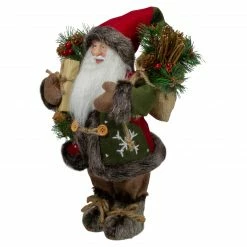 Northlight 12" Country Santa Claus With Snowflake Jacket Christmas Figure -Northlight Shop northlight e76600 3 23384.1600996805