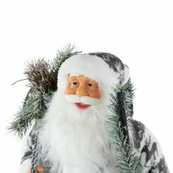 Northlight 24" Gray And White Patchwork Santa Claus Christmas Figure -Northlight Shop northlight e76610 5 30348.1663340882