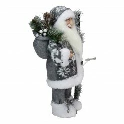 Northlight 16" Gray And White Country Santa Claus Christmas Figure -Northlight Shop northlight e76611 3 19355.1652289216