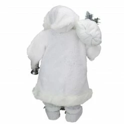 Northlight 24" White Silver Santa Claus With Lantern Christmas Figure -Northlight Shop northlight e76664 2 27228.1665174041
