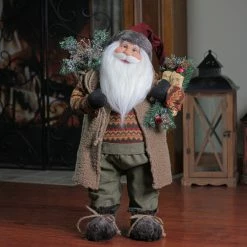 Northlight 24" Country Rustic Santa Claus Christmas Figure -Northlight Shop northlight e77104 3 22228.1658690698