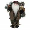 Northlight 12" Country Santa Claus With Gift Christmas Figure