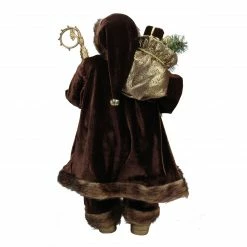 Northlight 24" Gold And Brown Standing Santa Claus Christmas Figurine With Staff -Northlight Shop northlight e82299 2 24096.1588869685
