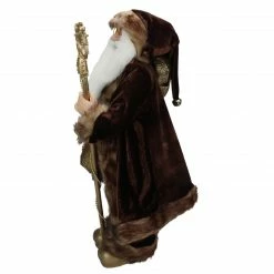 Northlight 24" Gold And Brown Standing Santa Claus Christmas Figurine With Staff -Northlight Shop northlight e82299 3 37128.1588869685