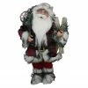 Northlight 16" Alpine Chic Standing Santa Claus With Snowshoes And Skis Christmas Figure