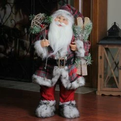 Northlight 24" Alpine Santa Claus With Snowshoes And Skis Christmas Figure -Northlight Shop northlight e85377 03 90038.1588403133