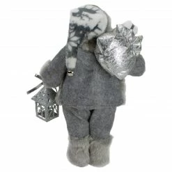 Northlight 12" Gray And White Standing Santa Claus Christmas Figurine With Bag And Lantern 10 Northlight 12" Gray And White Standing Santa Claus Christmas Figurine With Bag And Lantern -Northlight Shop northlight e85386 3 updated 01030.1665174043