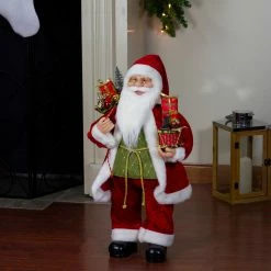 Northlight 24" Red And White Santa Claus With Presents And Drum Christmas Figure -Northlight Shop northlight e86159 5 04864.1665610748