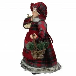 Northlight 16" Country Mrs Claus With Basket And Gift Christmas Figure -Northlight Shop northlight e86335 1 99570.1657220727