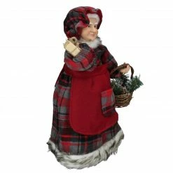 Northlight 16" Country Mrs Claus With Basket And Gift Christmas Figure -Northlight Shop northlight e86335 3 46448.1665610746