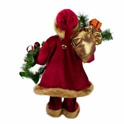 Northlight 18" Red Santa Claus Holding A Wreath And Gift Bag Christmas Figurine 10 Northlight 18" Red Santa Claus Holding A Wreath And Gift Bag Christmas Figurine -Northlight Shop northlight e86348 3 updated 58082.1665610753