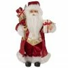 Northlight 16" Red And Gold Filigree Santa Claus With Gifts Christmas Figurine