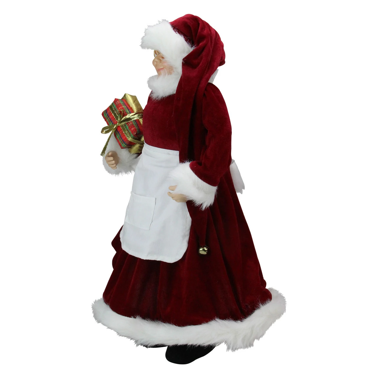 Northlight 24" Traditional Mrs Claus With Braided Hair And Gifts Christmas Figure 5 Northlight 24" Traditional Mrs Claus With Braided Hair And Gifts Christmas Figure - Image 5