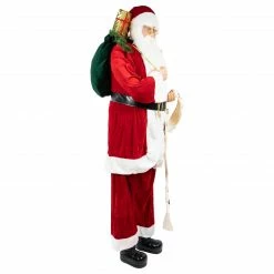 Northlight 72" Red And White Santa Claus With Naughty Or Nice List Christmas Figure -Northlight Shop northlight e94082 2 45654.1666337510