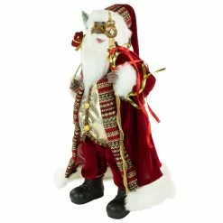 Northlight 24" African American Santa Claus With Gift Bag Christmas Figure -Northlight Shop northlight e94085 3 99688.1665610756
